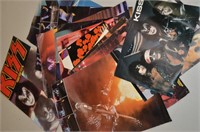 Vtg Music Poster Lot-Mostly KISS