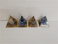 Pyramids with designs inside