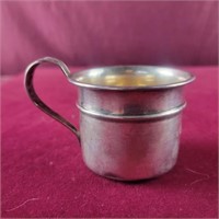 Sterling silver baby cup engraved  May 10, 1955