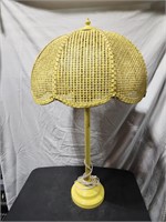 Vintage Yellow Lamp - Works