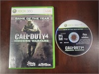 XBOX 360 CALL OF DUTY 4 VIDEO GAME