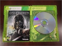 XBOX 360 DISHONORED VIDEO GAME