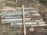 USED 3-4" x 6' Treated Fence Posts /EACH