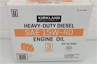 Heavy duty diesel oil 15W-30 3 gal