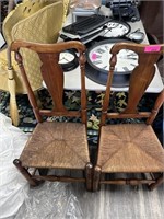 2PC RUSH BOTTOM MATCHED CHAIRS