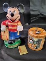 VTG Mickey Disney Bank & More