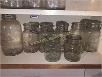 Antique bail type canning jars