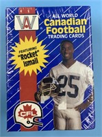 Unsealed box of 110 cards from 1991 CFL        (M