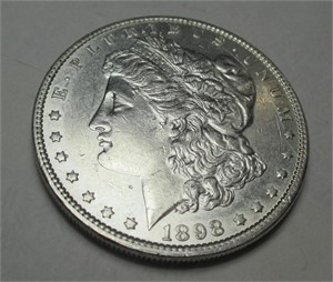 1898 P Morgan Silver Dollar