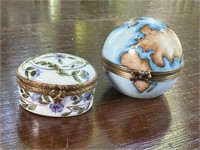 Two Limoges Porcelain Boxes