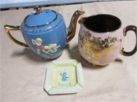 Teapot with cherubs and more