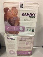 BAMBOO NATURE 30 PCS./PACK DIAPER, SIZE 4 (SET