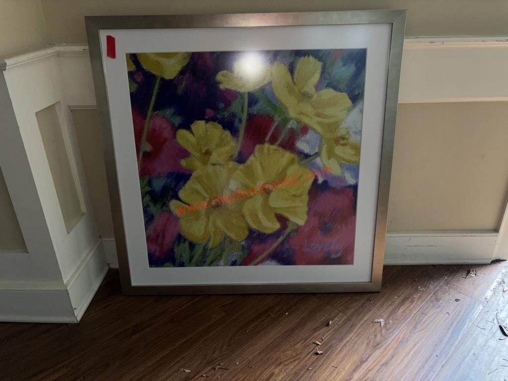 LARGE, FRAMED ART