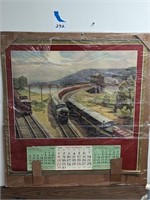 1953 Pennsylvania Railroad Calendar - 28.5"