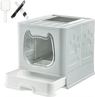 *Covered Litter Box-Blue