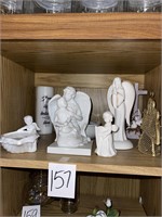 angels home decor lot 1 shelf lot