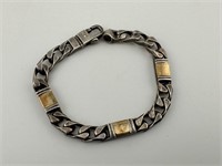 Sterling Silver Men's Link Bracelet 42g