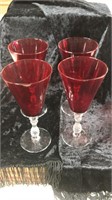 Vintage Wine Glasses Pineaple Shape Stem