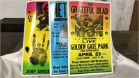 Greatful Dead, Metallica,  Jerry Garcia posters