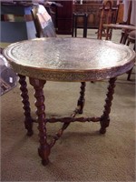 Folding Barley Twist Occasional Table with