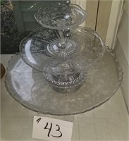 Unusual 3 Tier Cake or Candy Stand