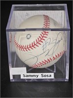 Authentic Autographed  Sammy Sosa Baseball w COA