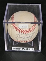 Authentic Autographed  Kirby Puckett Baseball w