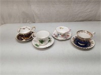 Paragon, Shelley, Royal Albert Cups and Saucers