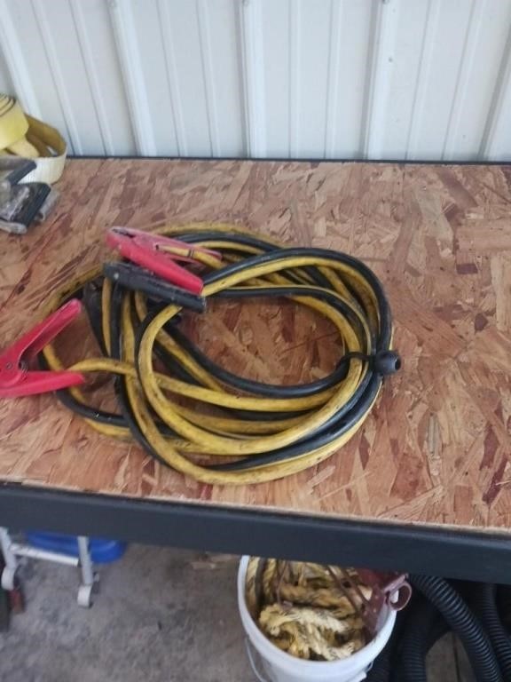 Two sets of jumper cables 15 ft and 20ft