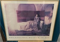 E - PHILADELPHIA MUSEUM OF ART PRINT FRAMED