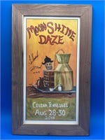 Signed 10x20” 2014 Moonshine Daze Sign