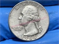 1964-D Washington Quarter (90% silver)