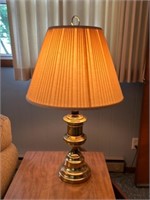 Pair of brass based lamps