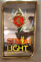 Strohs light beer 11x20