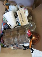 Box Lot of Decorative & Household Items