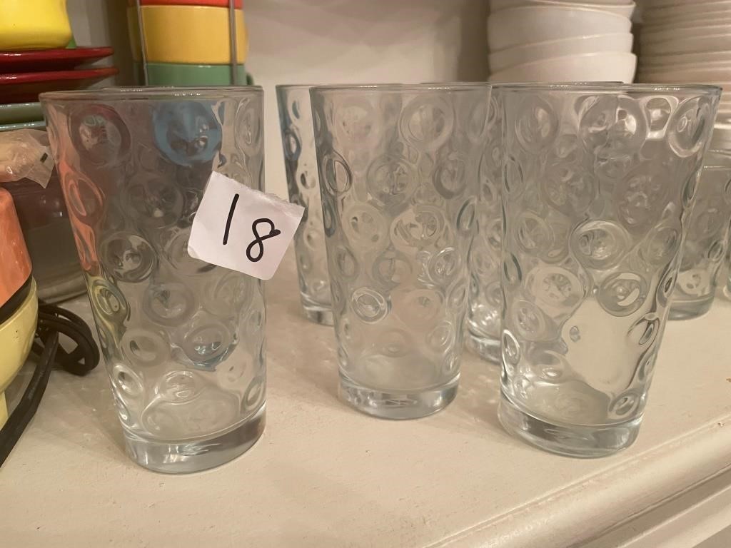 Pasabahce Cirque Bubble Ring tea glasses