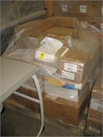 Pallet of first aid equipment