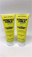 2pk Strictly Curls 2-in-1 Scalp Scrub and Shampoo