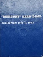 Mercury Dime Book 1916-1945 Includes 36 Dimes