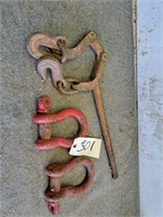 Chain binder and clevis