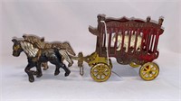 KENTON? OVERLAND CIRCUS WAGON W/ BEAR