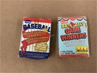 2 deck of trading baseball cards. 1987 (sealed) &