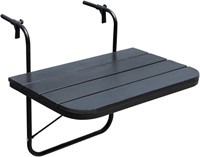 Sundale Outdoor Folding Balcony Table for Railing