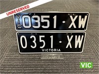 Victorian Number Plates 0351 XW