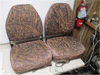 2 Mossy Oak Camo Folding Boat Seats