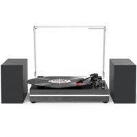 Vinyl Record Player with External Speakers Belt-Dr