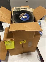 5 BOXES OF 45 RECORDS W/ SLEEVES