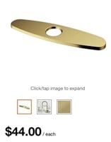 VIGO 10" Deck Plate in Matte Brushed Gold -