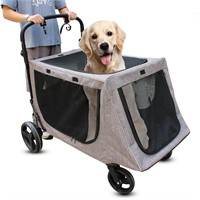 Large Dog Stroller  200lbs Capacity  (Grey)