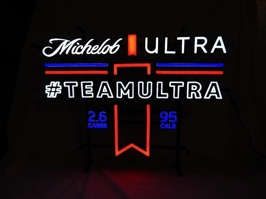Michelob Ultra Beer Hash Tag Team Ultra LED Sign